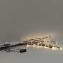 PEIDUO Lighted Branch, 30Inch 2PK 40 LED Pathway Lights, Battery Operate with Timer, for Christmas Decorations Indoor Outdoor Room Apartment Stake Lights for Lawn