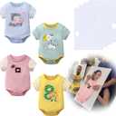 4 Sets Feed Me Baby Shower Games Include Foam Kt Board and Baby Clothes with Tape Funny Bridal Party Activities Twerk Play for Gender Reveal Party Supplies Decor