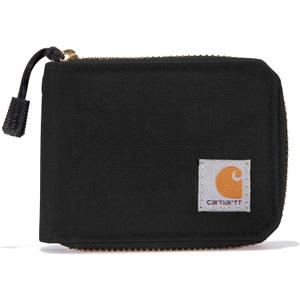 Carhartt Men's Nylon Duck Zipper Wallet, Black