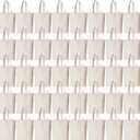 Pinkunn 100 Pcs Canvas Tote Bag Bulk for DIY Projects, 12x14 Inches Sublimation Tote Bags for Grocery Shopping Party Gifts (White)