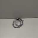 Durcord USB C Charger Cable, 2Pack 6ft Fast Charging 6Ft USB Type C Cord Cable, 6 Foot Type C Charger Premium Nylon Braided USB Cable Compatible with iPhone 15 Pro/Plust/Max-Silver