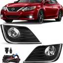 Fog Lights - Front Fog Lamps Assembly Compatible with Nissan Altima 2016 2017 2018 - Fog Light Replacement Kit Replacement for NI1038139, NI1039139, 622579HS0A, and 622569HS0A
