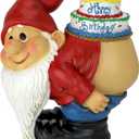 Design Toscano Loonie Moonie Happy Birthday Garden Gnome Statue