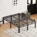 14 Inch Queen Bed Frame Heavy Duty, Metal Double Layer Steel 4000 lbs Capacity, Platform with Large Under Bed Storage Space, No Box Spring Needed, Noise-Free, Easy Assembly