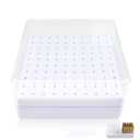 Nail Drill Bits Holder & Nail Drill Bits Cleaning Brush, 100 Holes Nail Bit Holder, Dustproof Nail Art Drill Bits Display Storage Box, Nail Drill Bit Holder for Nail Tech (White)