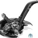 Front Left Steering Knuckle & Wheel Bearing Hub Assembly for Honda Accord 2008-2012, for Acura TSX 2009-2014, Replace for 698-447 698447 LK051, Driver Side