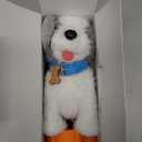 OR OR TU Walking Barking Toy Dog with Remote Control Leash, Plush Puppy Electronic Interactive Toys for Kids, Shake Tail,Pretend Dress Up Realistic Stuffed Animal Dog Age 3 4 5 6+ Years Old Best Gift (Grey+white)