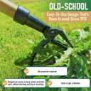 Grampa's Weeder - The Original Stand Up Weed Puller Tool with Long Handle - Made with Real Bamboo & 4-Claw Steel Head Design - Easily Remove Weeds Without Bending, Pulling, or Kneeling