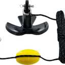 XIALUO Marine River Anchor Kit 20 lb Black PE Coated Kayak Anchor Accessories with 50 ft Rope for Fishing Kayaks, Canoe, Jet Ski, SUP Paddle Board and Small Boats