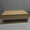 Floating Nightstand Wall Mounted Storage Drawers Shelves Bedside Table Trinket Display Shelf 18.1" x 9.8" x 8.2", Wood Color