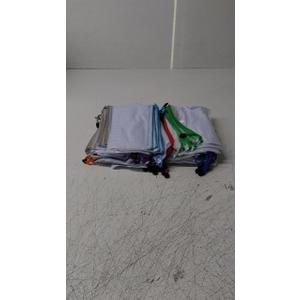 Sherr 120 Pcs Mesh Zipper Pouch Bulk Small Pencil Bags Waterproof Mesh Bags with Zipper PVC Document Pouch for School Office Travel(White)