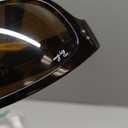Ray-Ban Mens RB2027 Predator 2 Rectangular Sunglasses, Black/Polarized Dark Grey, 62 mm