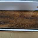 QEEIG Floating Shelves for Wall 31.5" Long - Wall Mounted Shelf Bathroom Kitchen Living Room Bedroom Farmhouse Home Decor Display Bookshelf Large 31.5 x 9.3 inch Set of 2, Rustic Brown (008-80BN)