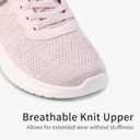 Apawwa Boys Girls Sneakers Lightweight Sneaker for boy Kids Breathable Tennis Shoes for Toddler/Little Kids/Big Kids (Z2405 Pink)