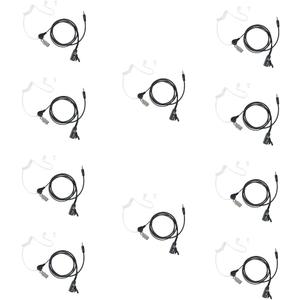 Walkie Talkie Earpiece with Mic PTT 1 Pin Covert Acoustic Tube Earpiece for Cxt195 Cx112 PX650 Cx112 ACXT1035r ACXT145 ACXT545 RX385 RX685 Two Way Radio 10Pack