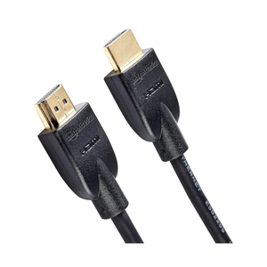 Amazon Basics HDMI Cable, 6ft, 4K@60Hz, High-Speed 4K HDMI 2.0 Cord with Ethernet, 18Gbps, 2160p, 48 bit, Compatible with TV/PS5/Xbox/Roku/Blu-ray, Black