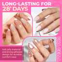 UNA GELLA Short Almond Nail Tips: 504PCS Short Fake Nails Soft Press On Gel Nail Tips Pre Shaped Almond Shape Home Nail Extension Full Cover, 12 Sizes Acrylic Gelly Tips