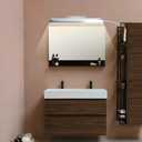 Bonlux LED Bathroom Vanity Mirror Lighting - 22 inch 9W Long Shade Modern Makeup Mirror Lamp with US ON/Off Plug for Dressing Room, Cabinet Mirror Lighting, Wall Sconce Lighting, Daylight 6000K, 9 Watts - 1 Pack