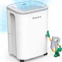 Dehumidifier for Home, Dehumidifier 4500 Sq.Ft 50 Pint, Dehumidifiers with Drain Hose, 0.66 Gallon Water Tank, RUWORA Dehumidifiers for Basement Bedroom Bathroom, Overflow Protection, 24H Timer
