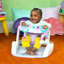 Bright Starts Learn-to-Sit Baby Floor Seat, 2-Positions Grow with Infant, Portable Baby Chair, Includes Sensory Toys, Unisex, 4-12 Months, Purple Paradise