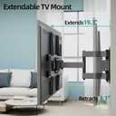 Outdoor Full Motion TV Wall Mount for 26–65” Flat & Curved TVs