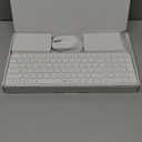 Rapoo Wireless Keyboard and Mouse Combo, Blade-Series E9310M 99-Key Ultra-Thin Keyboard and M300G Silent Mouse, Support 4 Devices, Quiet, Compact, Battery Powered, for Windows/Mac/Linux/Chrome (9360M, White)