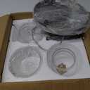 WILON Brushed Nickel Pendant Light, 3-Light Pendant Lights Kitchen Island with Clear Glass Shade, Cluster Globe Hanging Light Fixture for Kitchen, Bedroom, Bathroom, Dining Room