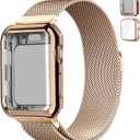 Magnetic Band and Case for Apple Watch Band 40mm 41mm 38mm 44mm 45mm 46mm 42mm Women/Men,Stainless Steel Milanese Loop Bracelet Strap with Cover Combo iWatch series 10 9 8 7 6 5 4 3 SE Ultra/2 49mm