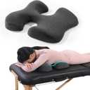 MABOZOO Breast Pillow for Massage, Women's Massage Bolster Pillow Face Down Pillow Supportive Breast Pillow for Massage Nap Portable Travel Sleeping