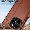 OCASE Compatible with iPhone 15 Pro Max Case Wallet Case, PU Leather Flip Folio Case with Card Holders RFID Blocking Kickstand Shockproof Phone Cover 6.7 Inch 2023, Brown