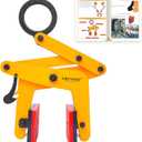 860lbs Granite Slab Lifting Clamp, 1.2"-3.4" A Shaped Heavy Duty Stone Lifter Equipment, Marble Carrying Clamps Tongs, also Suitable for Concrete, Steel, Rocks, Curbstones and Glass