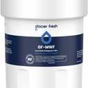 GLACIER FRESH Replacement for MWF Refrigerator Water Filters, SmartWater MWFP, MWFA, GWF, HDX FMG-1, WFC1201, RWF1060, 197D6321P006, Kenmore 9991, 1 Pack (1 Count (Pack of 1), White)