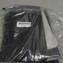 Square Non-Slip Shower Mat 24x24 Inches, Quick-Draining Bath Mat for Shower Floor, PVC Loofah Textured Shower Stall Mat, Secure Anti-Slip Bathroom Mat, Boho Style Bath Mat (Black)