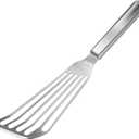 KSENDALO One-Piece Stainless Steel Fish Spatula  Flexible Slotted Turner with Thin Angled Blade and Hollow Grip, Ideal for Fish, Eggs, Omelettes, Safe for All Cookware