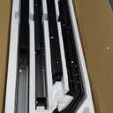 Outvita Handrails for Outdoor Steps, Black Wrought Iron Handrail Fits 2 or 3 Steps, Transitional Handrail with Installation Kit, Stair Railing for Concrete Steps or Wooden Stairs