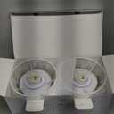 Touch Control Cordlss Table Lamp, USB-C Rechargeable Lamp with Stepless Dimming, 4000mAh Battery Operated Bedside Lamp for Bedroom, Living Room, Night Light & Emergency Lighting, Black, 2 Pack