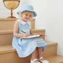 Toddler Girl Dress Baby Girls Button-up Polo Uniform Dresses 2 Pieces Summer Tennis Ruffle Sleeve Clothes Size 2T-8T