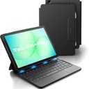 Dexnor for Samsung Galaxy Tab A11+ Plus Case with Keyboard, Ultra-Light Magnetic Folio Keyboard Cover with Multi-Touch Trackpad Backlit Stylus Holder for 11" Galaxy Tab A11+ Plus (2025), Black
