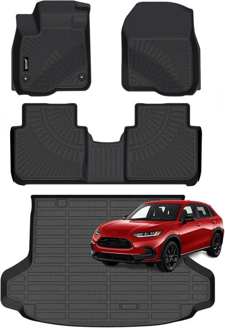 Jenofa-Floor Mats for Honda HRV 2023-2026 (Include HRV Hybrid) for Acura ADX 2025-2026 All Weather Floor Mats Set Car Mat for HRV Floor Liners Custom fit Accessories 2026