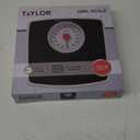 Taylor Battery Free Analog Scales for Body Weight, 330LB Capacity, Easy to Read Large 4.25-inch Dial, 10.3 x 10.6-inch Vinyl Mat Platform, Black