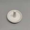 oskas White Ring Dish Holder,Engagement Wedding Bridal Shower GiftDecorative Trinket Tray,4 Inch,Ceramic,White