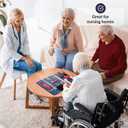 Fidget Blanket for Dementia | Calming & Comforting Dementia Activities for Seniors | Dementia Products for Elderly | Sensory Blanket | Helps with Alzheimers, Dementia, Aspergers, Autism, Anxiety