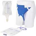 2026 Upgraded Urine Collection Bag Reusable Condom Catheters with 1000ml & 2000ml Drainage Bags, Portable Wearable Urinary Drainage System for Elderly Men