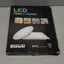 Aolyty 18W Ultra Thin LED Ceiling Panel Light 8.89" Recessed Square Downlight for Home, Office, Mall, Low Energy Consumption Non Dimmable 6000K (White)