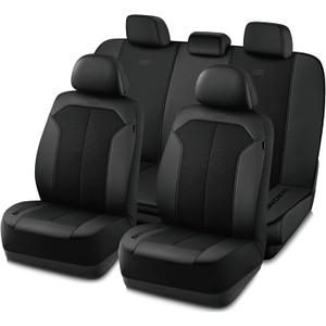 Skechers Car Seat Covers,GOGA Mat Oxford Cloth Seat Covers,Waterproof Car Seat Covers Full Sets,Automotive Universal Fit Seat Cover for Most Cars, Suvs, Trucks,Black