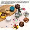 MECCANIXITY 3oz Candle Tins, 16pcs Metal Candle Tins Jars with Lids Round Empty Tin Can Containers Bulk for Storage Tea and Making DIY Arts Crafts Christmas Gifts, Gold Tone