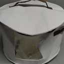 Lifewit Round Cowboy Hat Box for 7 Caps, Large Felt Hat Organizer Bag for Men & Women Storage, Baseball Cap Container with Dustproof Lid for Travel, Foldable 16.5" D x 10.6" H Carrier, White