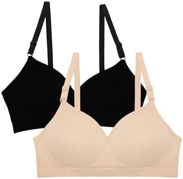 Fruit of the Loom Women's Seamless Wire-Free Push-Up Bra – Soft, Comfortable & Supportive, 44B
