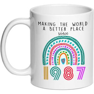 39th Birthday Gifts for Women Men Coffee Mugs,Gifts for 39 Year Old Woman,1987 Birthday for Women, 39th Presents Coffee Mug Presents Women,11oz (1987)