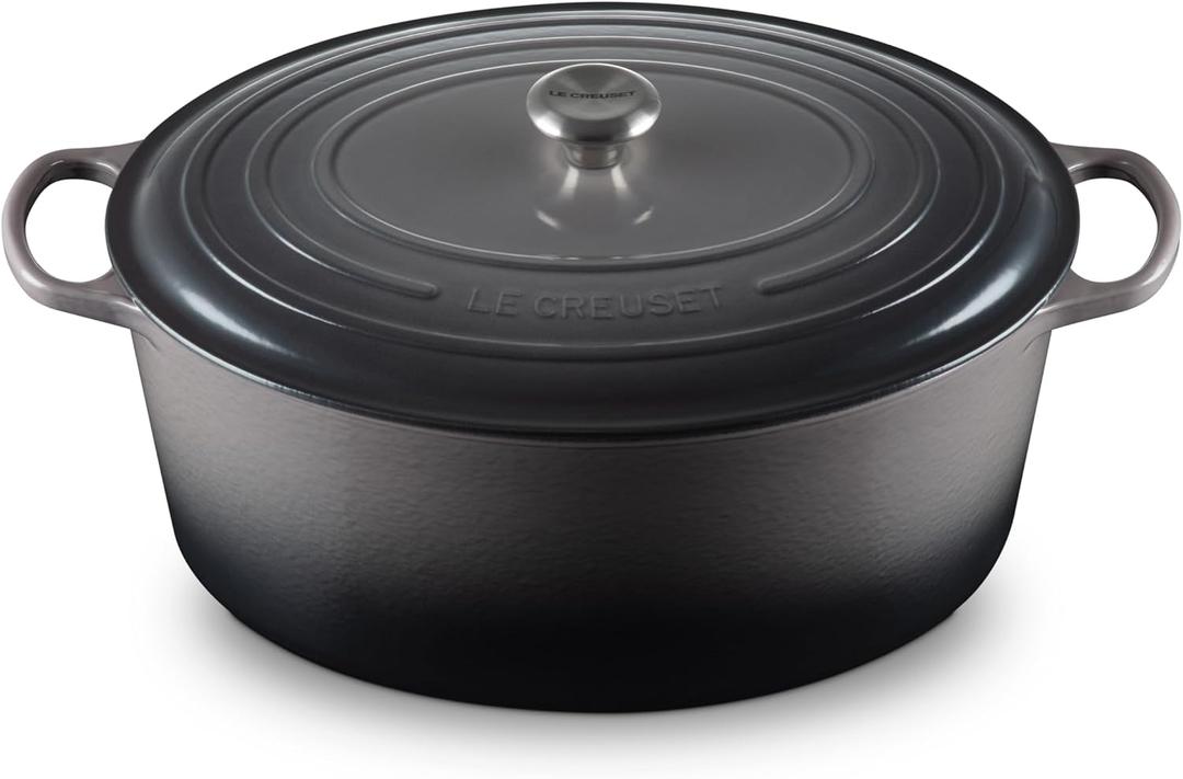 Le Creuset Enameled Cast Iron Signature Oval Dutch Oven, 15.5 qt., Oyster